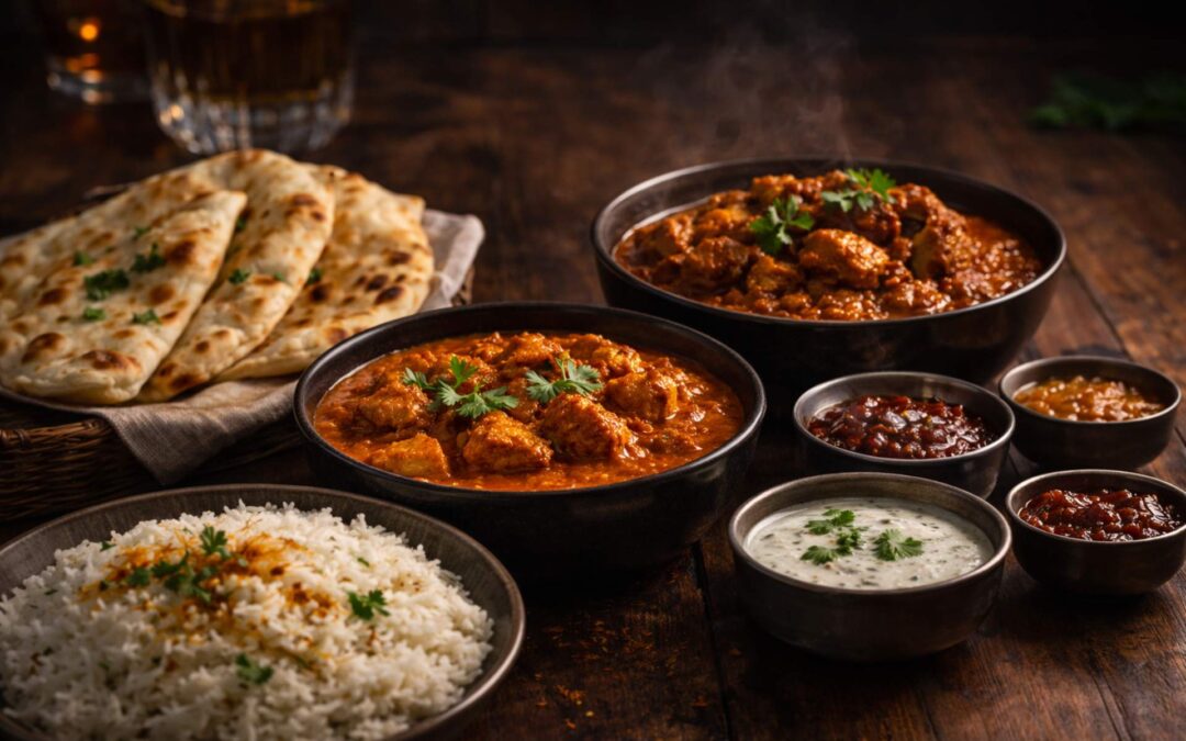 Chutney Tandoori have a comphrehensive menu featuring many of the dishes shown here such as Madras, Vindaloo and Biriyani