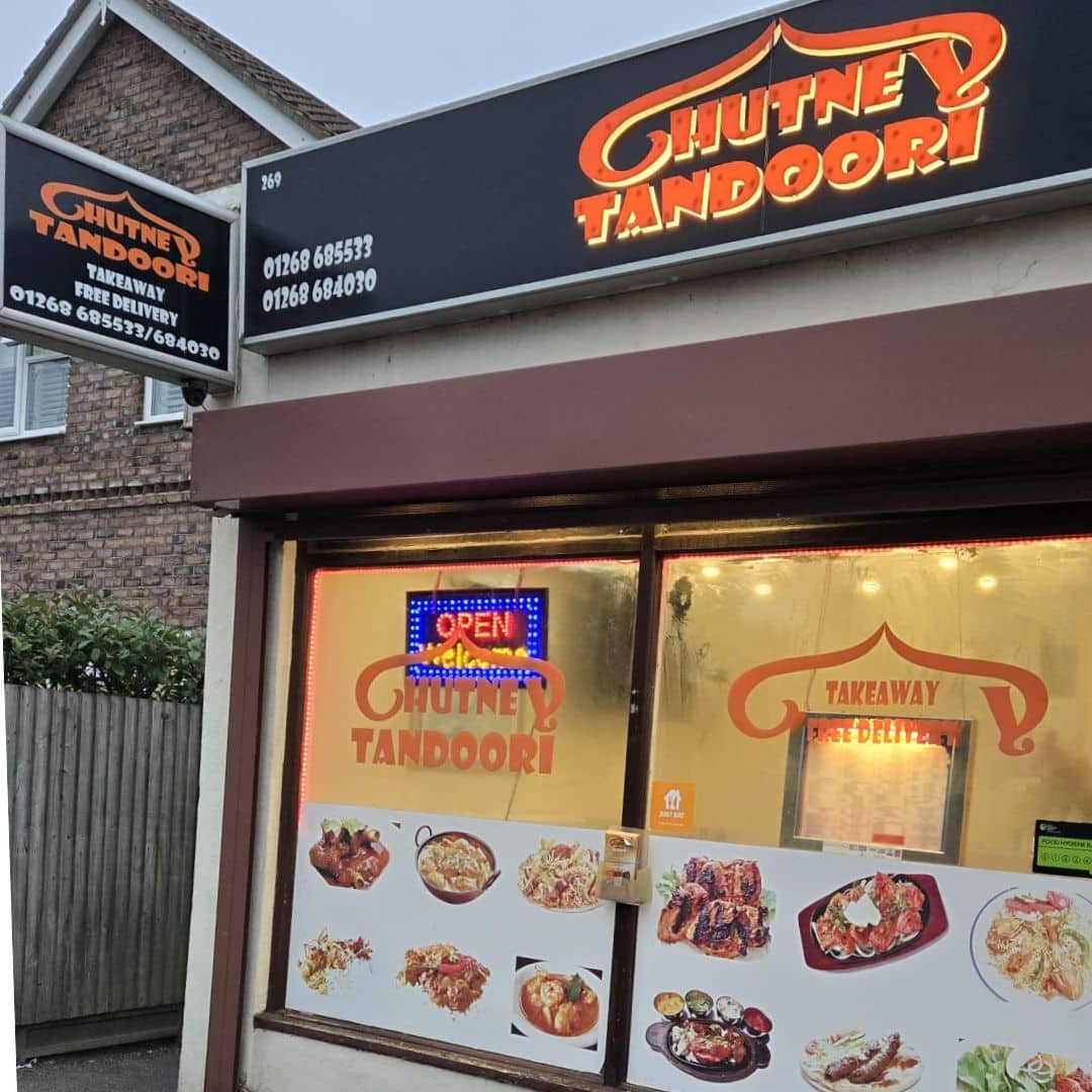 chutney Tandoori shop front High Street Canvey